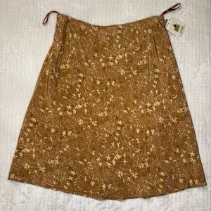DKNY 90's Floral Silk Skirt Vintage NWT Size 10 (Large)